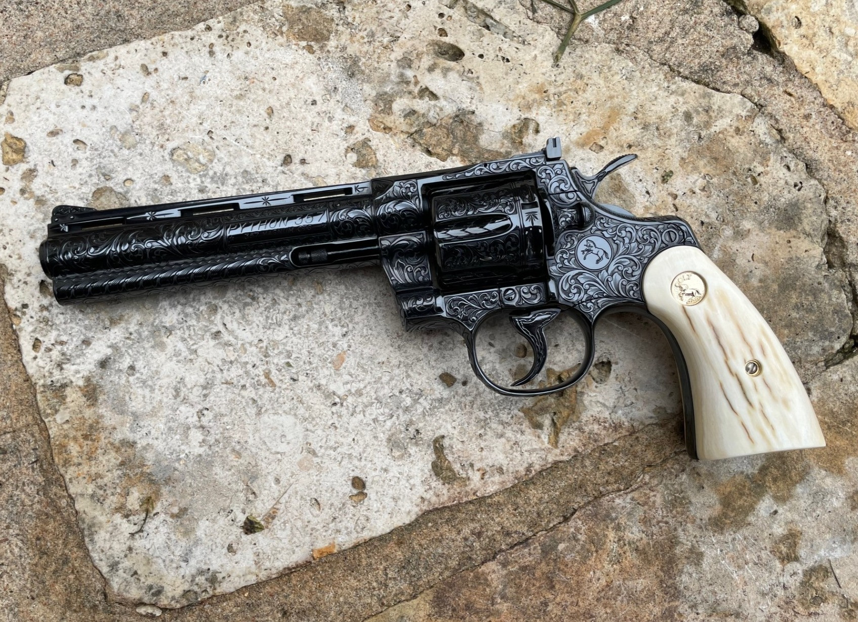 1970 Colt Python 6" Mammoth Ivory