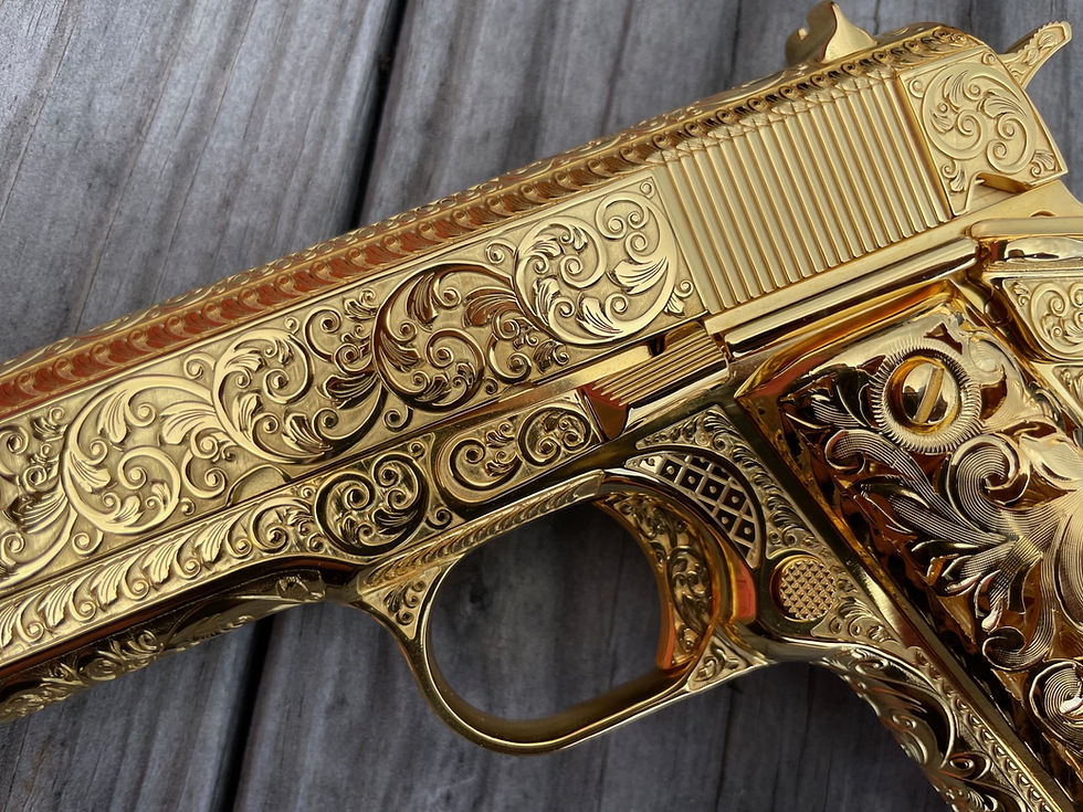Thumbnail: Colt 1911 38 super 24k Gold