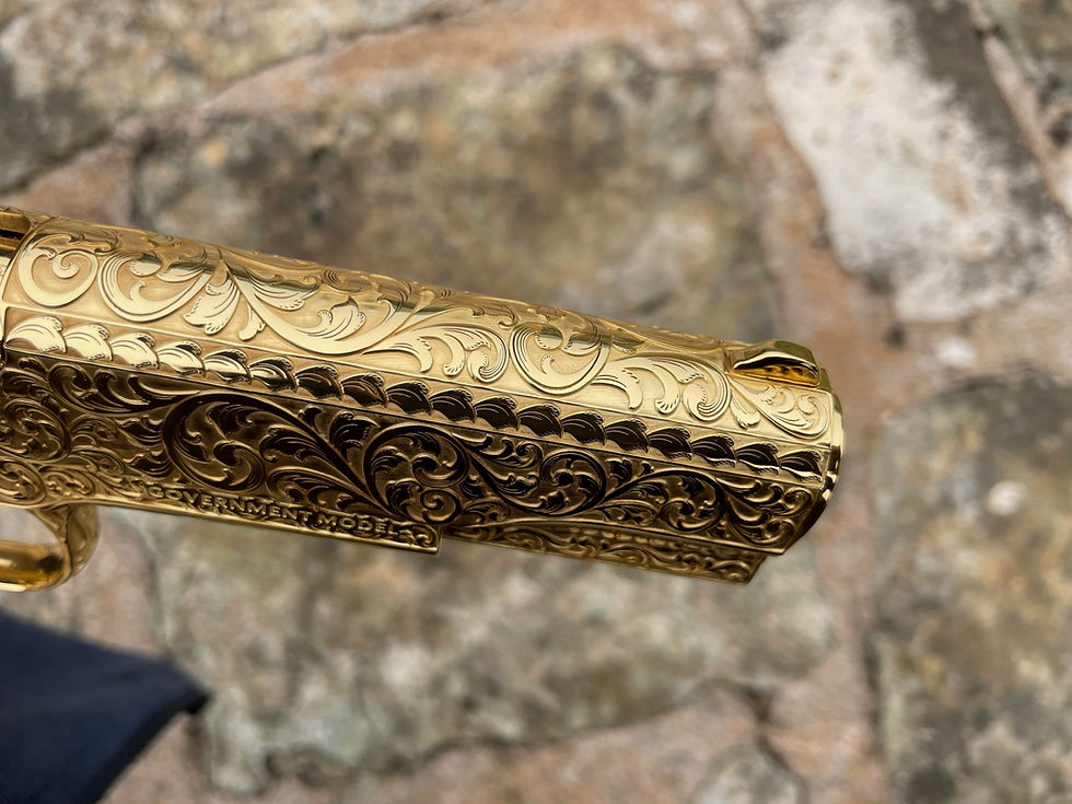 Thumbnail: Colt 1911 Thorn engraving 24k Gold