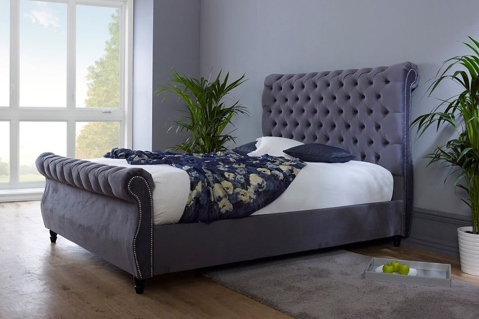 Thumbnail: The Swan Sleigh Bed