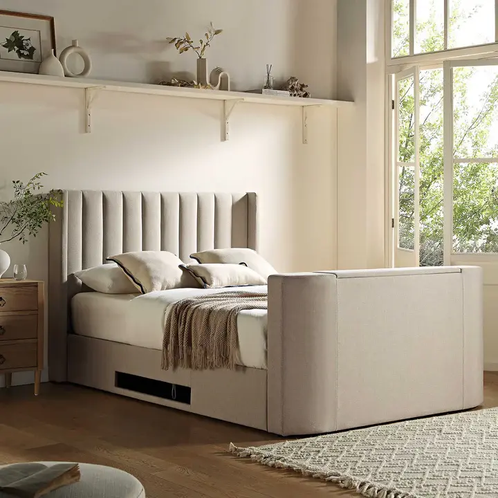 Thumbnail: Plush velvet TV Bed