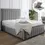Thumbnail: OTTOMAN STORAGE PANEL PLUSH VELVET GREY UPHOLSTERED BED FRAME