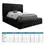 Thumbnail: Black velvet ambassador bed frame kids bedroom