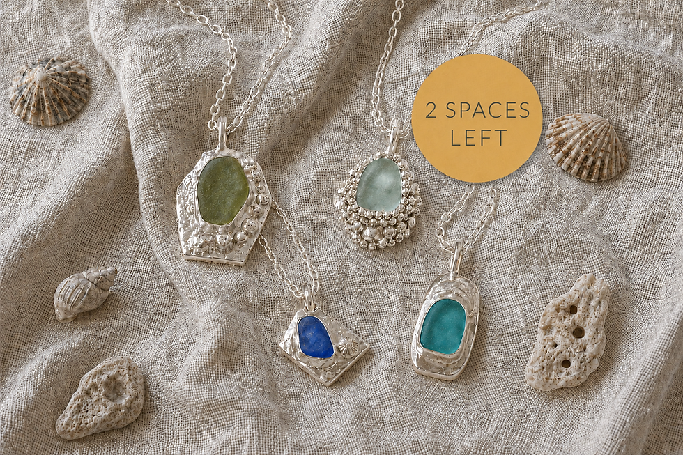 Create a Cornish Rockpool Pendant: Sea Glass & Silver Clay Workshop