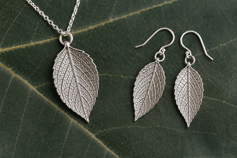 Thumbnail: Replica Leaf Pendant or Earrings Project Guide