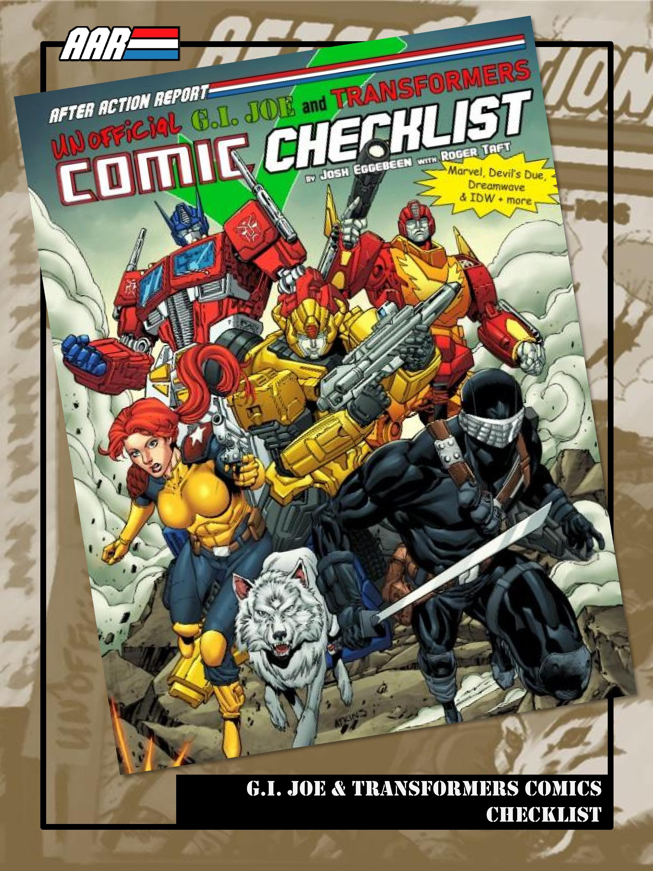 G.I. Joe & Transformers Comic Checklist 1982–2022