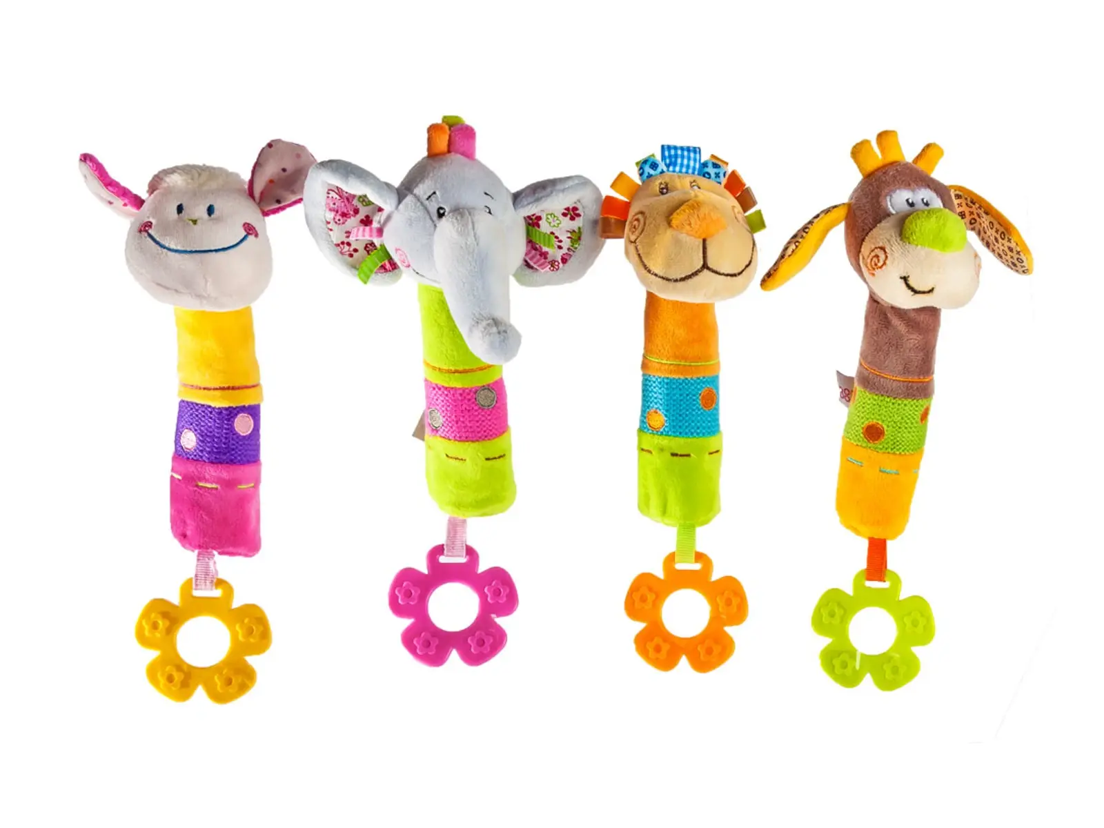 Squeaking Rattle With Teether