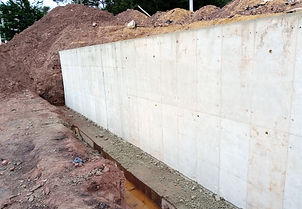 construcción muro de contención
