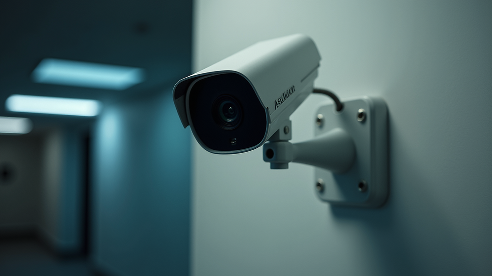 Close-up view of hotel security system