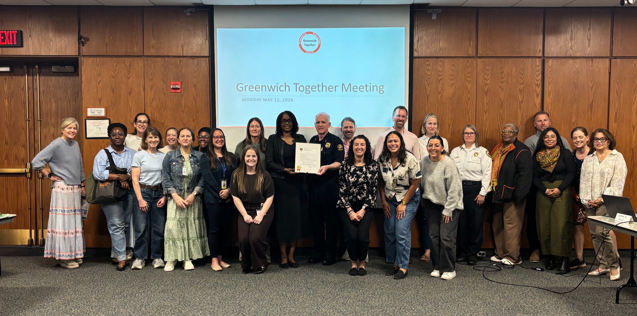 Greenwich Together coalition members, including Diversified Education Services