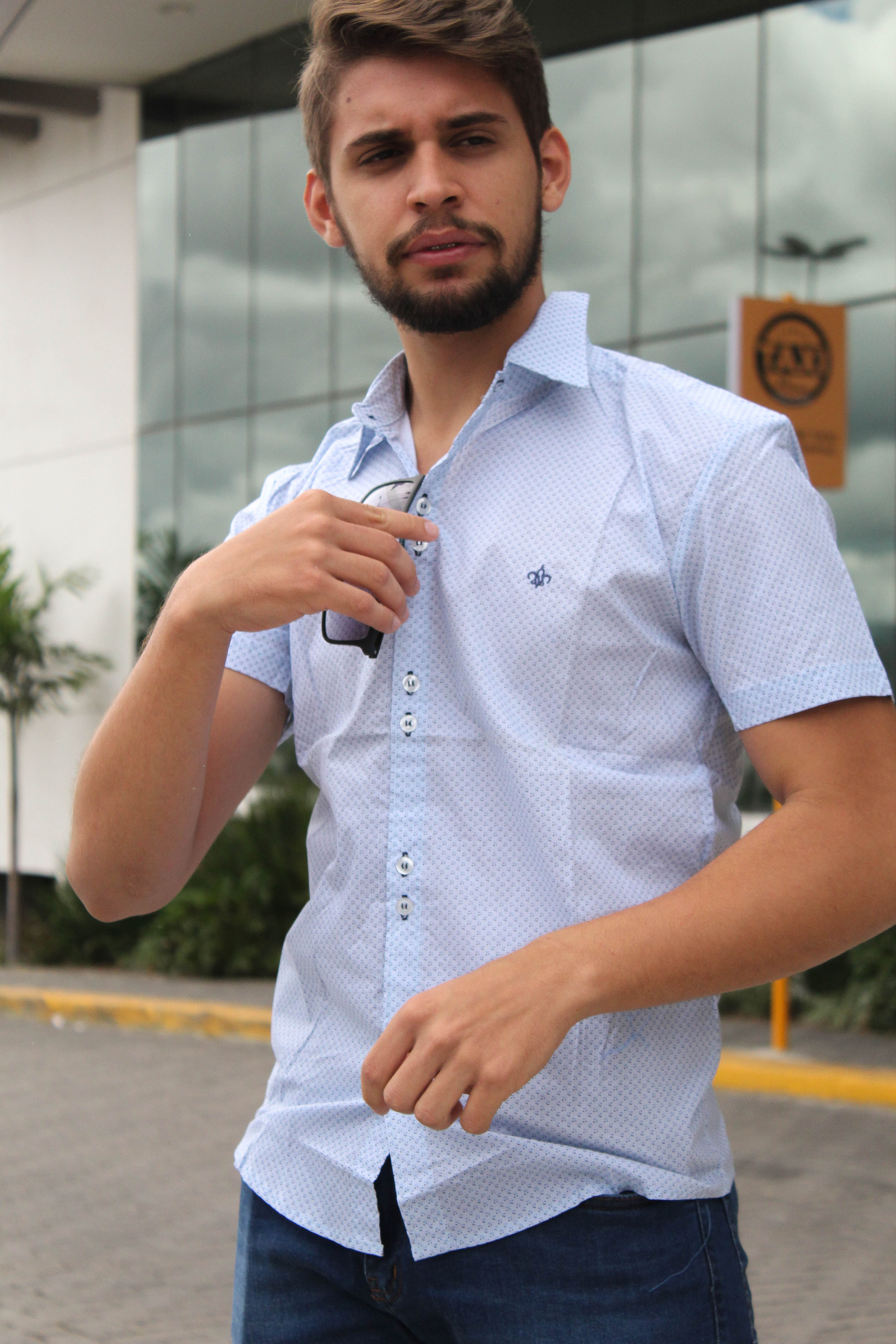 Camisa Social Manga Curta