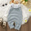 Thumbnail: Baby Clothing Girl Baby Bodysuit Baby Love Jacquard Boys Knitted Bodysuit, Suita