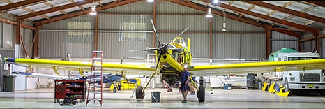 Air Tractor undergoing maintenance