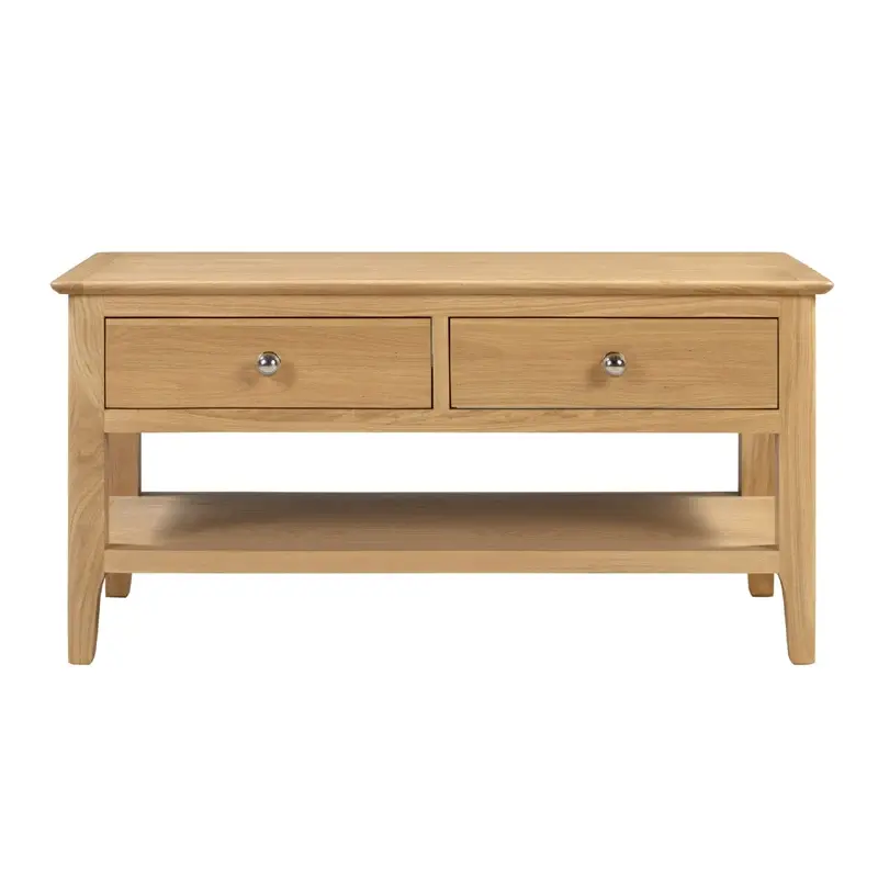 Thumbnail: CWD Oak Coffee Table & 2 Drawers