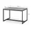 Thumbnail: Concrete Grey Table with Black Metal Frame