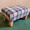 Thumbnail: Tartan Fabric Footstool