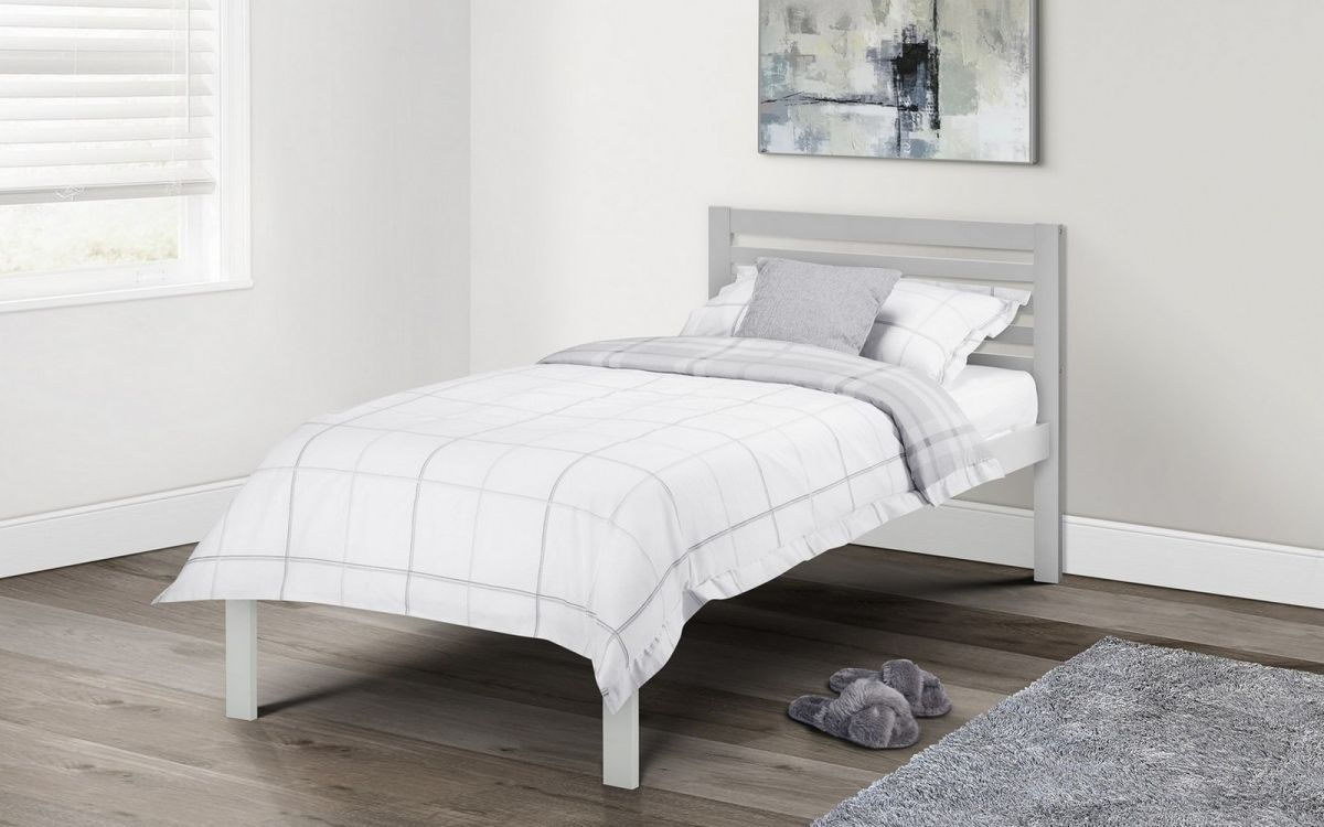Single (3') Light Grey Bed Frame