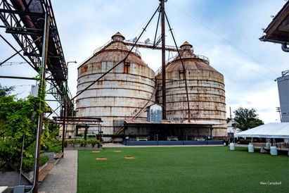 Outside photo of the Magnolia silos