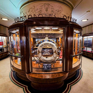 Commodore's Office with brown paneling