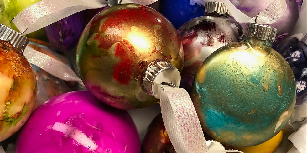 Alcohol Ink Ornaments