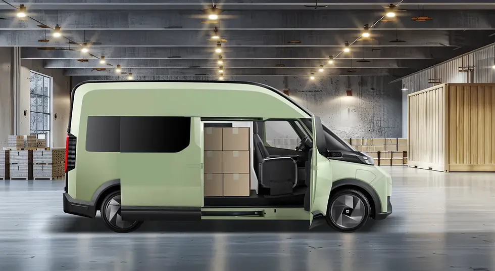 Supervan eléctrica Farizon para centros de distribución, electromovilidad y autos eléctricos con Voltera