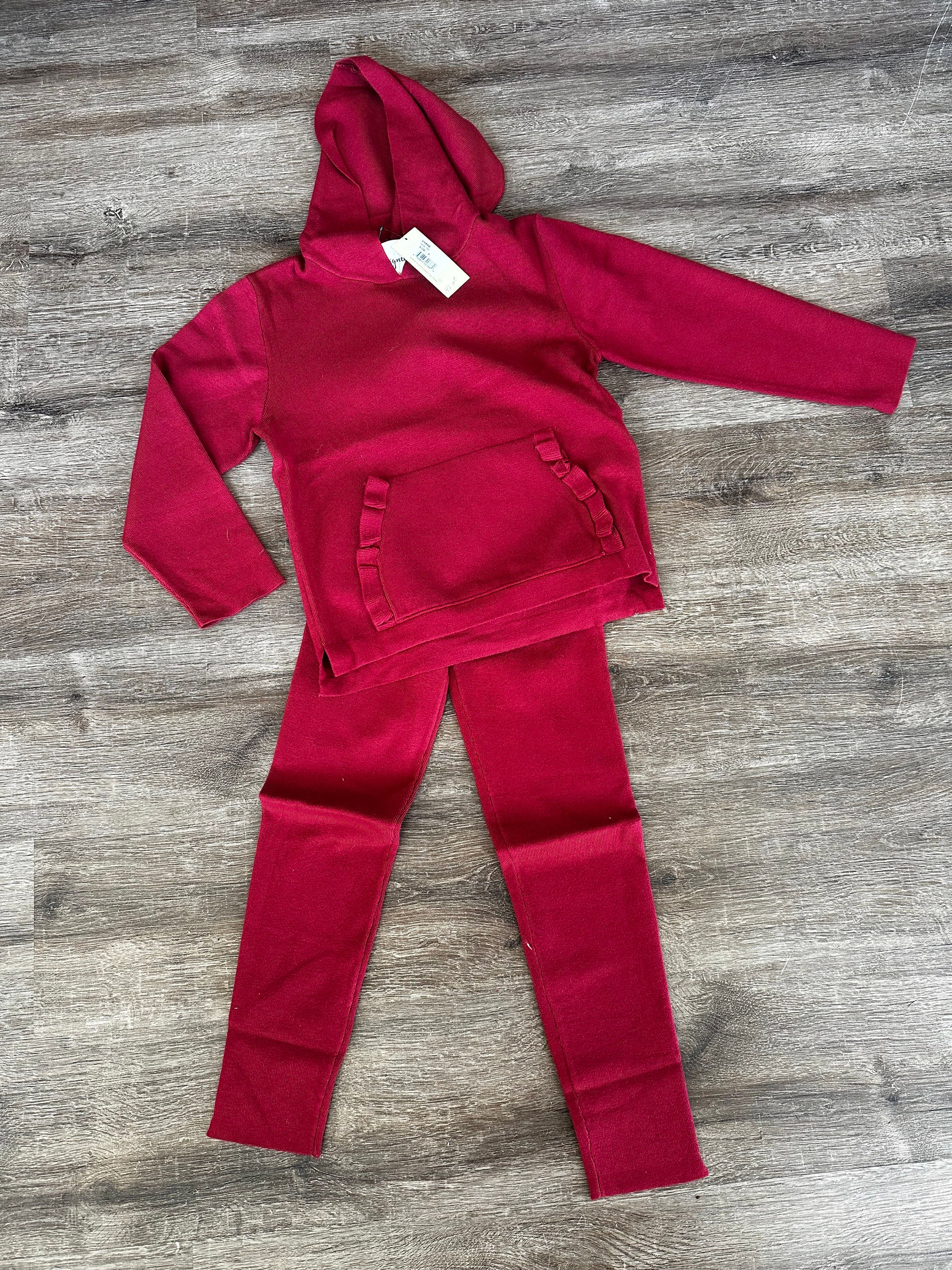 Cranberry knit set  size 8 & 10