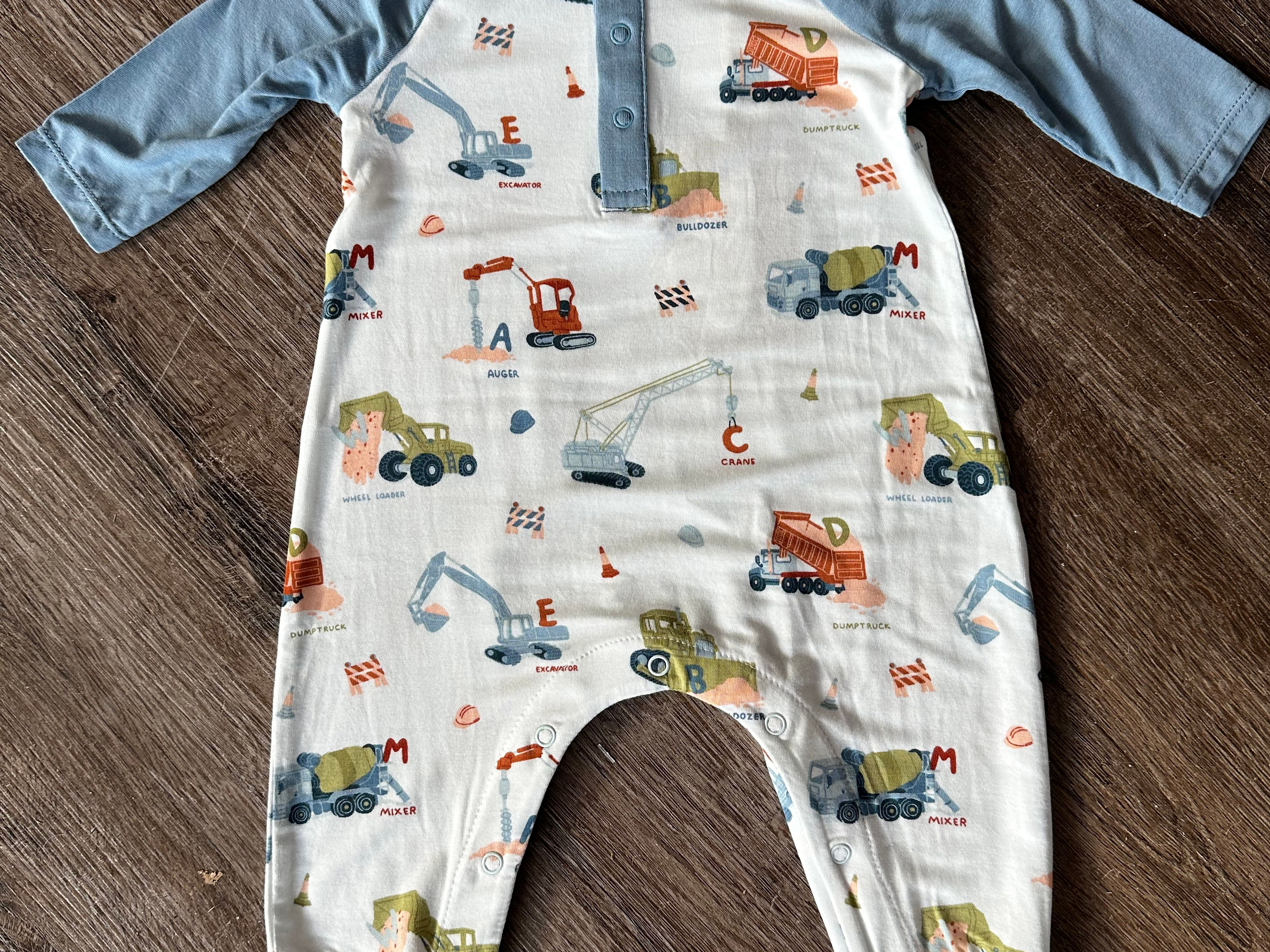Raglan Henley Construction Romper