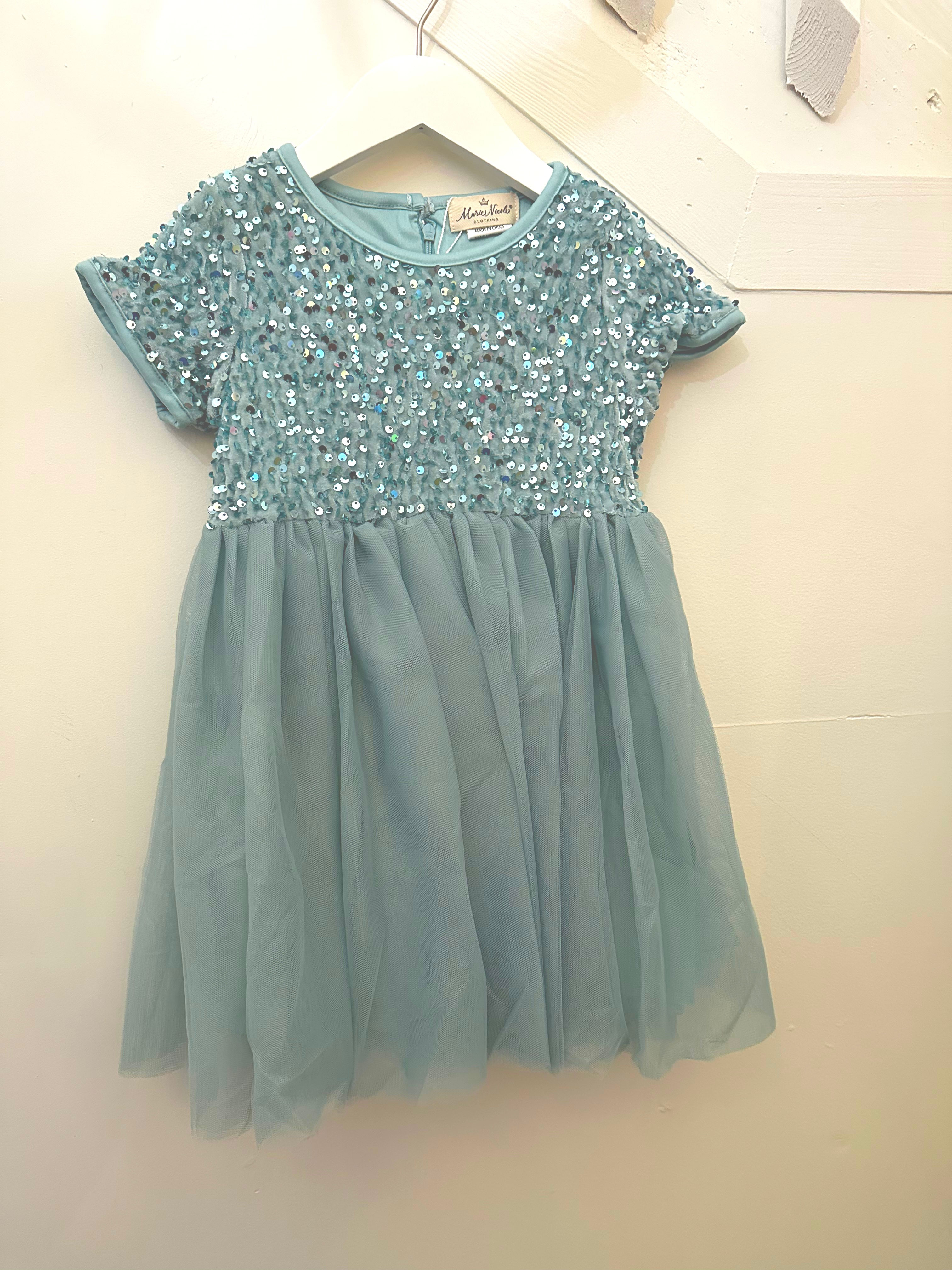Acqua sparkle & tulle skirted party dress 