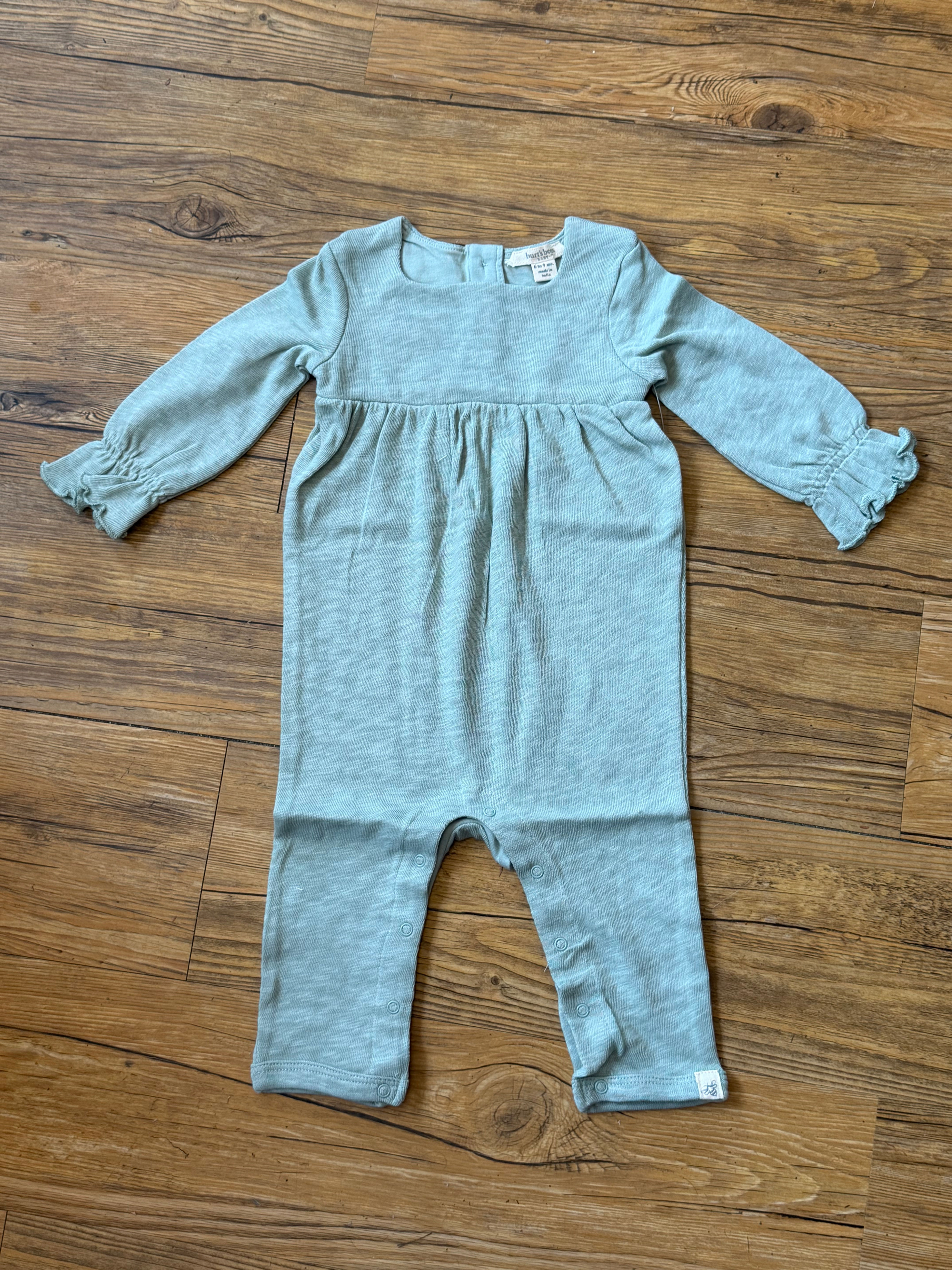 100% organic cotton Sage romper