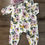 Thumbnail: Lavender  Floral romper ruffled shoulder 3,6-12, 