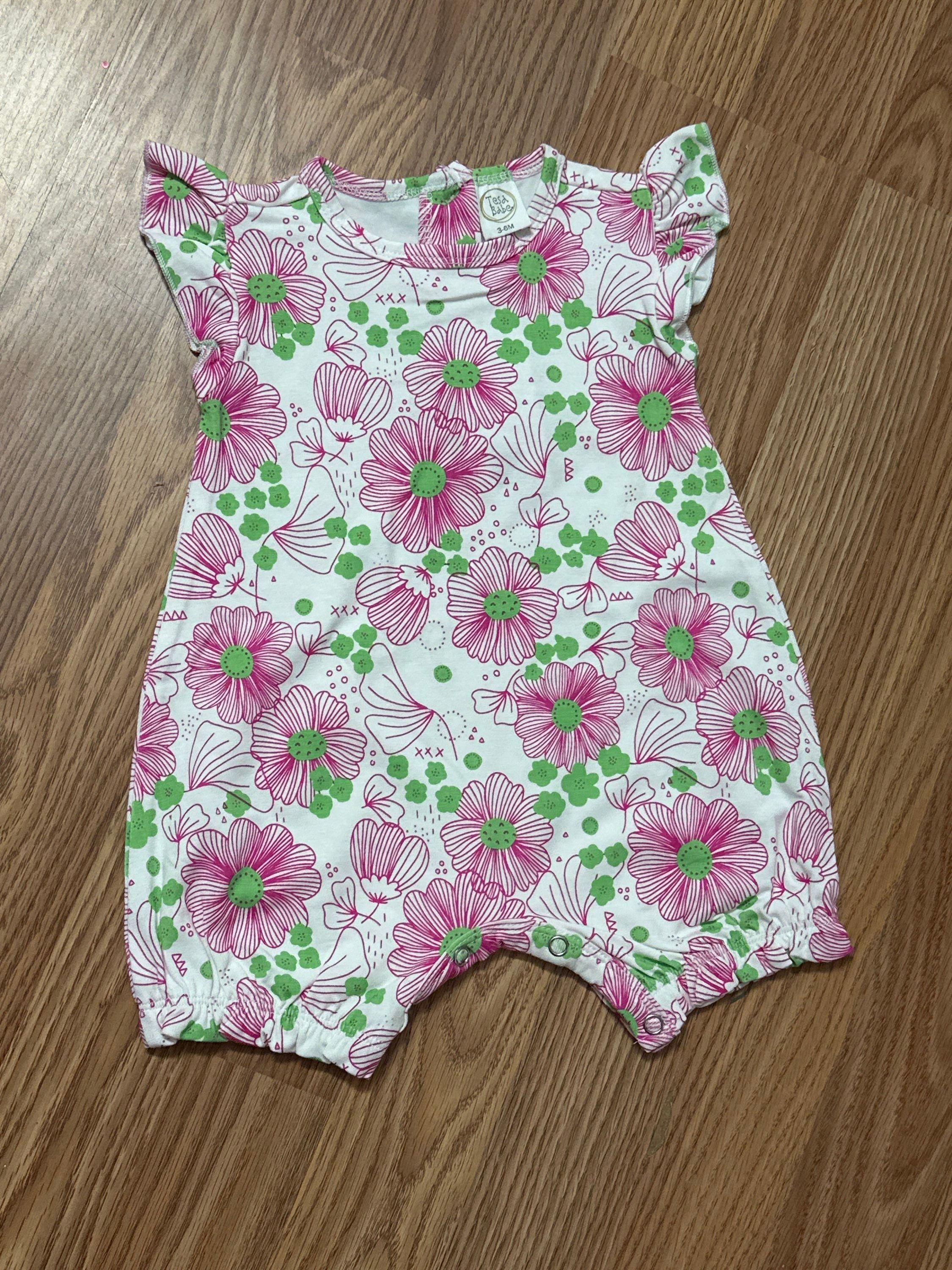 Hot pink poppy floral bubble 