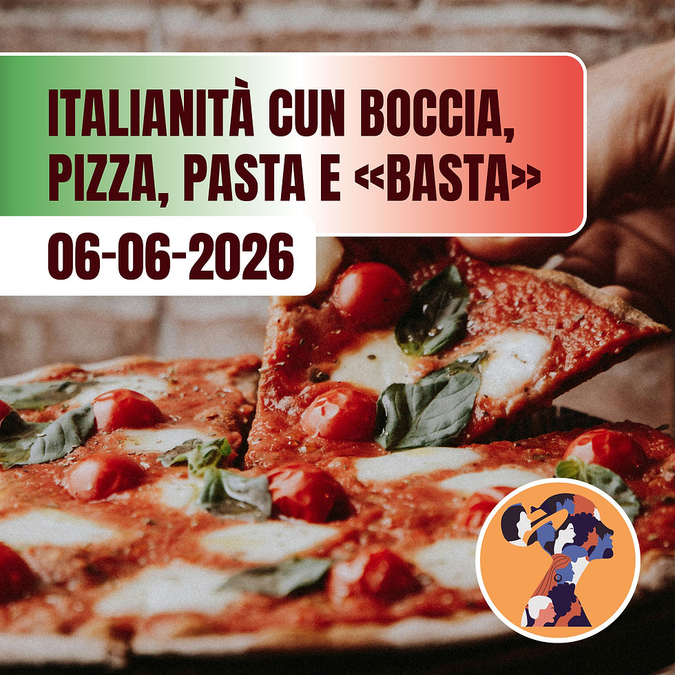 Italianità cun boccia, pizza, pasta e «basta»