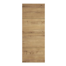 Porte coulissante Séville chêne nervuré, H.204 x l.83 cm