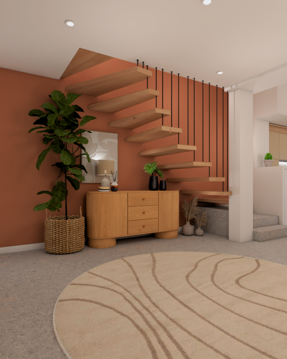 Aménagement 3D – pièce de vie – Djuna Décoration