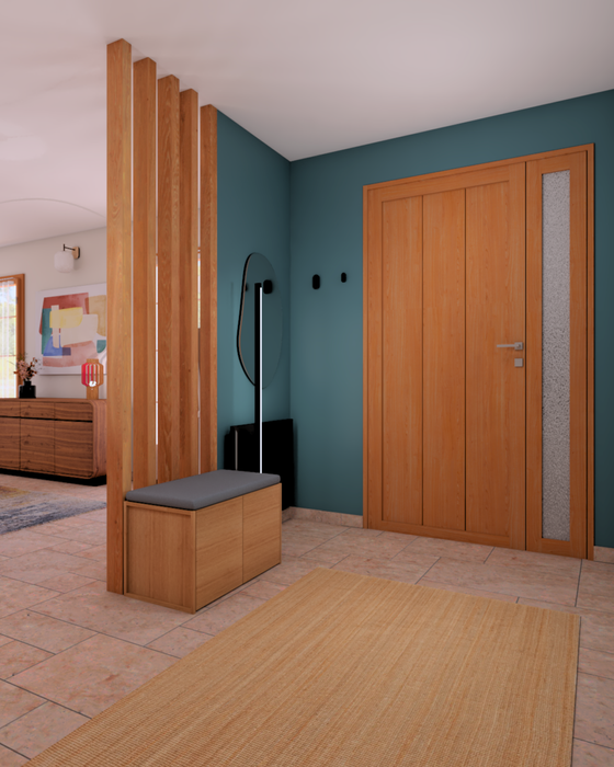 Aménagement 3D – pièce de vie – Djuna Décoration