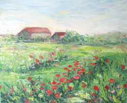 Barns and Blooms 8x10