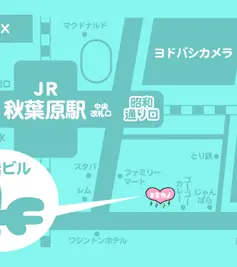 Akihabara Concept Cafe Kimi no Kanojyo ni Naritai Kimikano Map to the cafe