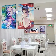 White&CrossLoad Unique Cafe in Akihabara interior 1