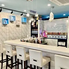 Akihabara Maid Cafe Andtale interior bar counter
