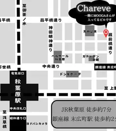 Chareve Maid Cafe in Akihabara map