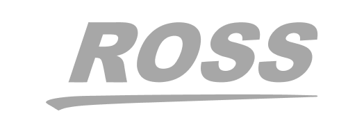 לוגו של המותג ROSS בצבע אפור על רקע שחור