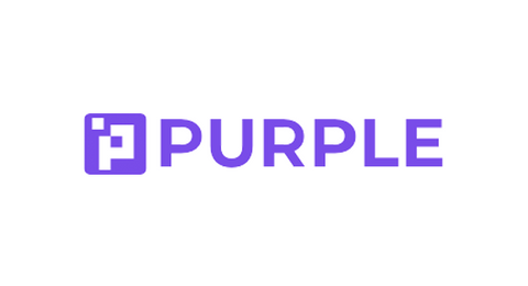 סמל לוגו סגול של Purple