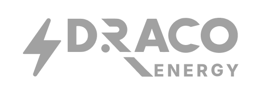 לוגו Draco Energy עם סמל ברק