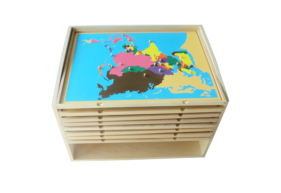 מפות פאזל של היבשות Continent Puzzle Maps.png