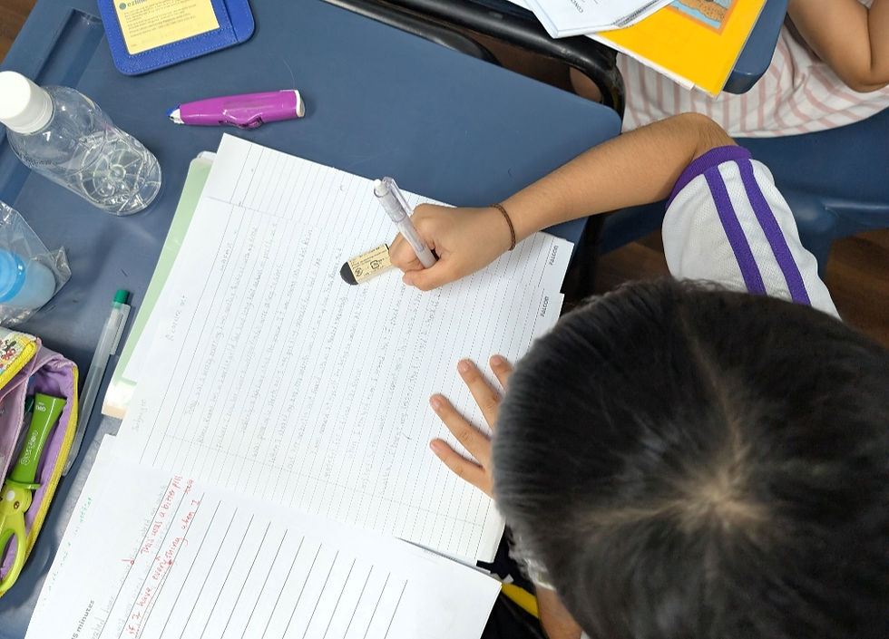 how to teach English writing composition primary school Singapore