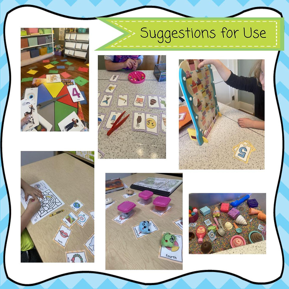 Thumbnail: Minimal Pair Cards for FIVE Phonological Processes