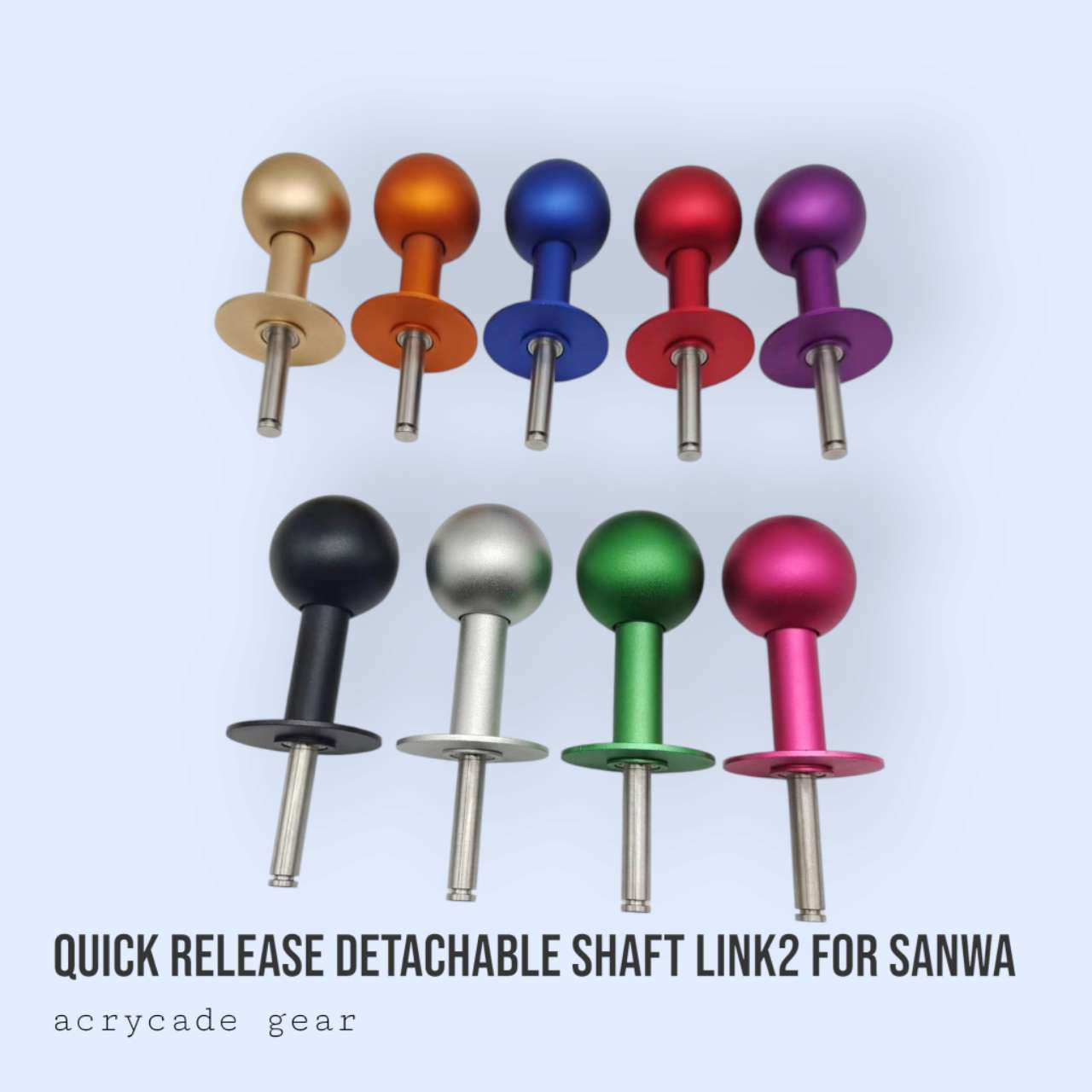 Quick Release Shaft Link 2 Detachable Shaft, Metallic Finish