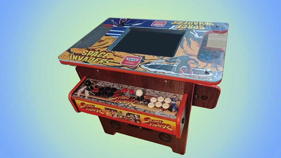 Thumbnail: 3 Sided Cocktail Home Arcade Machine