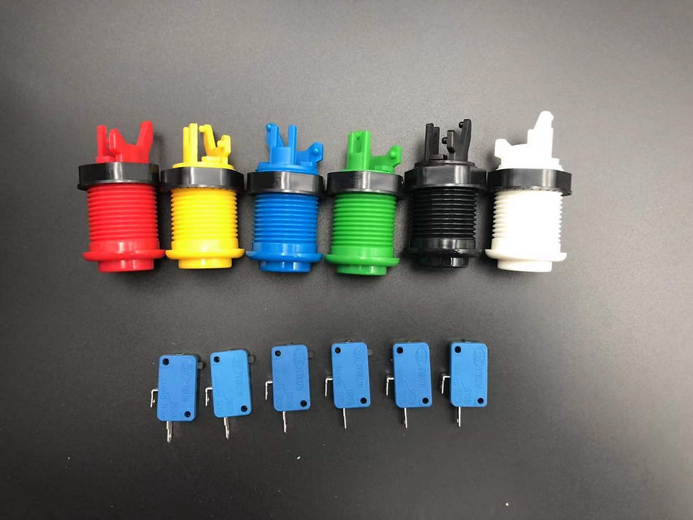 Thumbnail: Arcade Button American Style 28mm Screw in Button