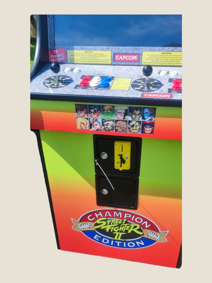 Thumbnail: Home Upright Arcade Machine, Ply-Wood Made, With Themed Artwork